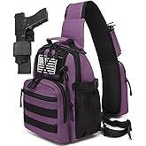 ATBP Small Tactical Holster Sling Backpack Accessories Shoulder Pouch Water Bottle & Radio Holder Crossbody Bag for Men