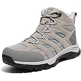 NORTIV 8 Women's Waterproof Hiking Boots Outdoor Trekking Mid Backpacking Mountaineering lightweight boots