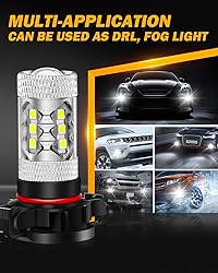 Auxbeam 5201/5202/9009 LED Fog Light Bulbs, 6500K