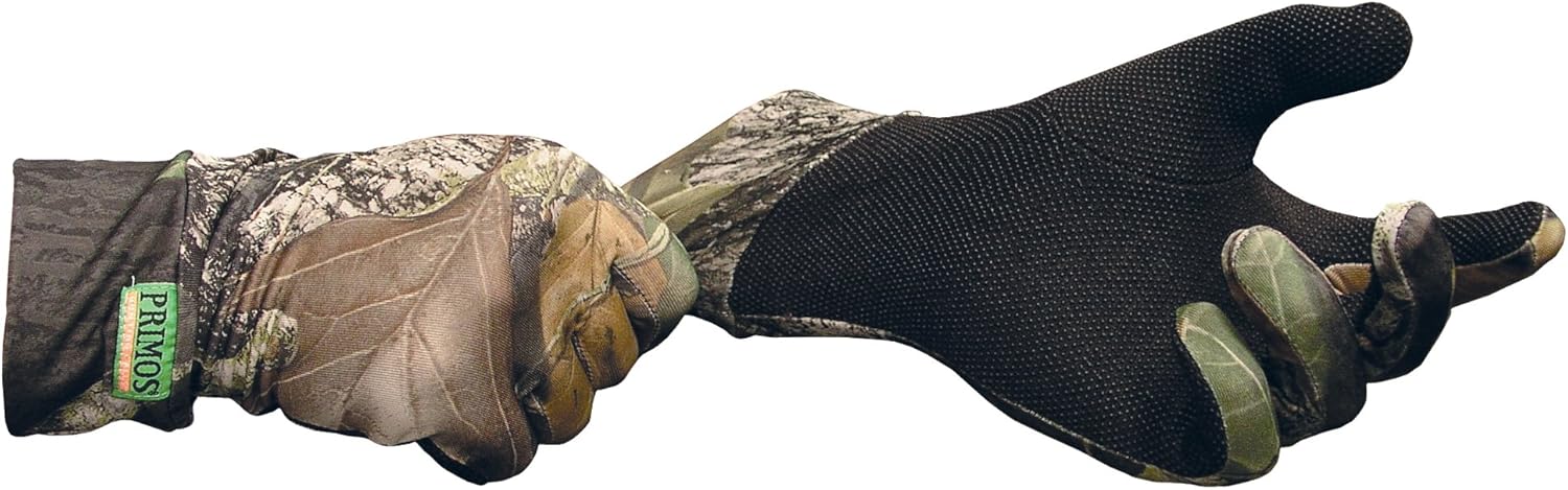 Primos Stretch-Fit Gloves with Sure-Grip and Extended Cuff, Mossy Oak New Break-Up : Snowboarding Gloves : Sports & Outdoors