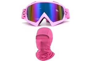ZJNUO ATV Goggles with Balaclava face Mask for Men Women and Youth, Dirt Bike Motorcycle Motocross Riding Ski Goggles