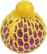 Tobar SQUISHY MESH GLITTER BALL 1pc Blue Pink Green Ottavino view 2