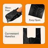 Petface Tie Handle Degradable Dog Poop Bags Pack of 50 Black view 3