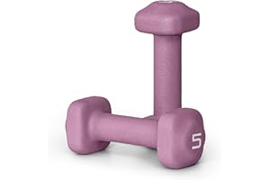 Tone Fitness Neoprene Dumbbell Weight Pairs with Anti-Roll Square Head | Multiple Options