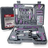 Werktough 44Pcs Lady Tool kit 4V Purple Poewer Screwdriver Set Home/Dorm | Tool box kit for home/dorm,women's tool kit purple,set of screwdrivers,tool box bacis,tool kit/set purple,dorm room tool box