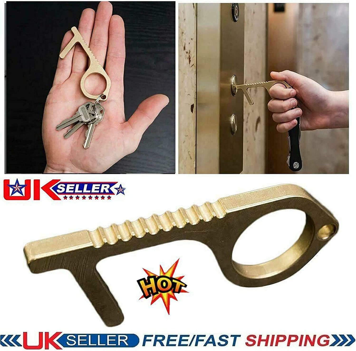 [6 Pack] No Touch Door Opener Tool, CarDition Hygiene Key EDC Hand Tool ...