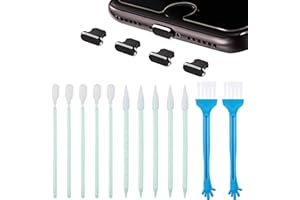 Tatuo Metal Dust Plugs, Phone Speaker & Charger Cover Compatible with iPhone Pro/Max 15/14/13, Cleaning Kit with 16 Pieces