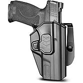OWB Paddle Holster - Fits S&W SD9 VE, SD40 VE, M&P 9MM/.40 M2.0 Full Size 4.25", M2.0 4"/3.6" Compact, Level II Retention, Outside Waistband Carry, 360°Adjustable Paddle, Right-Hand