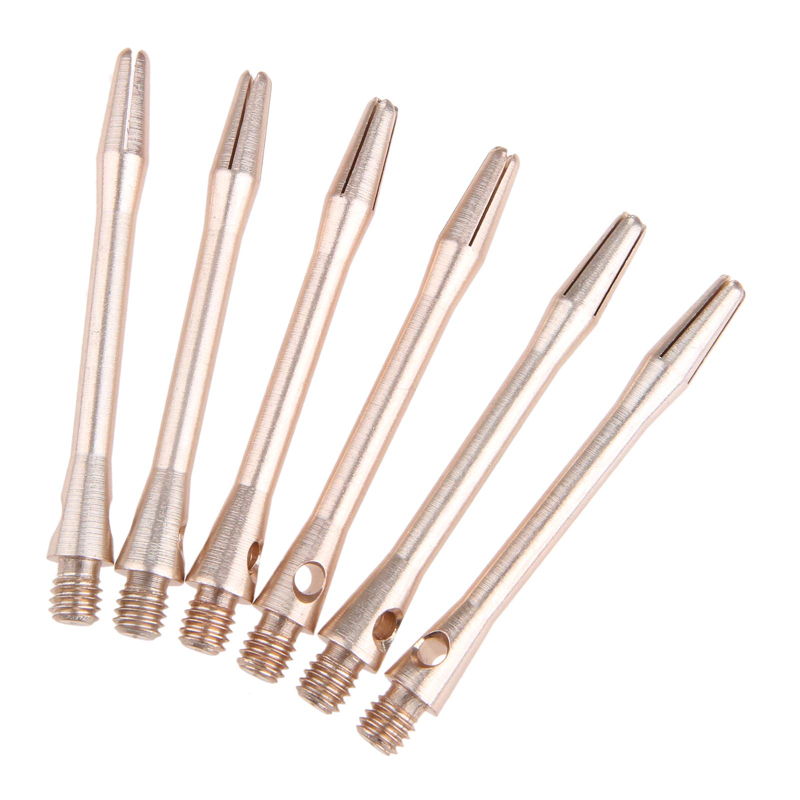 Yetaha Dart Stems, Aluminum Dart Shafts, 2 Sets(6) Copper Dart Stems, Medium Shafts Metal Stems with Standard 2BA Thread, Metal Darts Corner Tough 45mm Medium Shaft