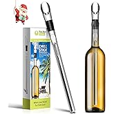 Wine Chiller - Wine Cooler Stick, 3 in 1 Stainless Steel Wine Bottle Chiller with Aerator and Pourer, The Best Holiday Gifts.