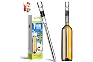 Wine Chiller - Wine Cooler Stick, 3 in 1 Stainless Steel Wine Bottle Chiller with Aerator and Pourer, The Best Holiday Gifts.