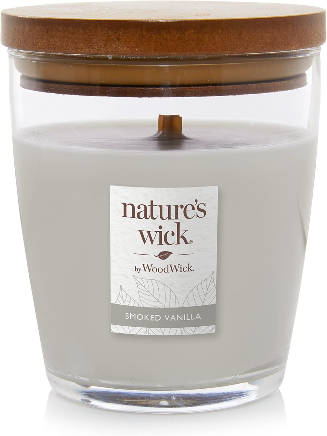 Candles & Holders - Nature's Wick Smoked Vanilla Scented Candle, 10 ounces , Medium