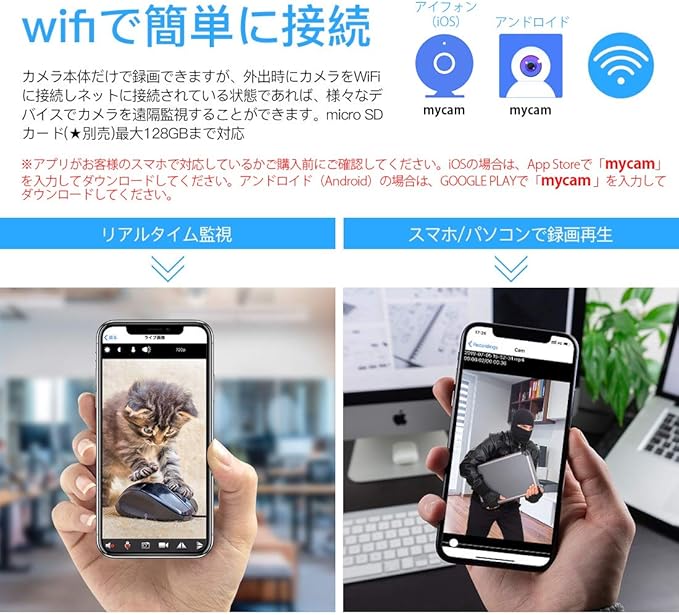 Amazon Co Jp Fredi 新版 小型wifi隠しカメラ 1080p超高画質防犯カメラ監視カメラ Wifi対応小型隠しビデオカメラ 暗視録画動体検知 スマホ Pc遠隔監視 家電 カメラ