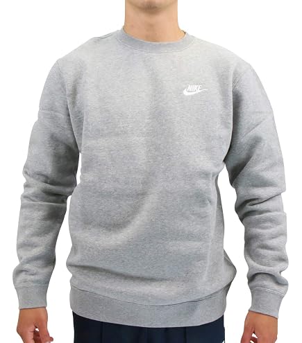 Nike NRG AM Fleece Crew Grey Heather MD at Amazon Women's Clothing