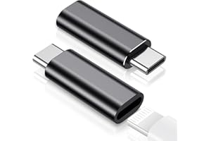 Temdan Lightning Female to USB C Male Adapter for iPhone 15/15 Pro/15 Pro Max/15 Plus,for iPhone 15 Charger,for iPad Air,Samsung,Support Charging&Data Transfer,Type C Charger Cable,for Audio/OTG-Black