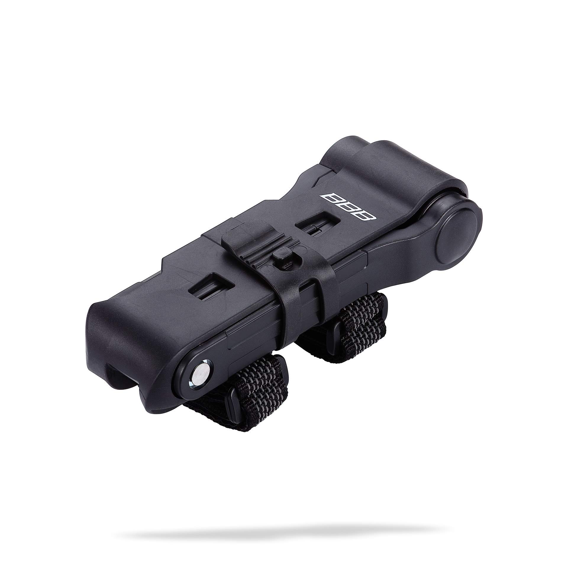 BBB Cycling, PowerFold Bike Chain Lock with Keys for Road, Mountain and Urban Bikes, High Security, Outdoor Heavy Duty Waterproof, Folding, BBL-71, 70 cm, Black