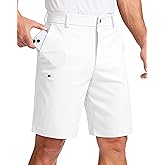 Pudolla Men's Casual Shorts 7/9 Inch Golf Shorts Stretch Dress Work Shorts for Men with 4 Pockets Quick Dry Lightweight