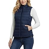Outdoor Ventures Women's Lightweight Puffer Vest Outerwear Zip Up Warm Sleeveless Winter Jacket Padded Gilet Quilted Coat