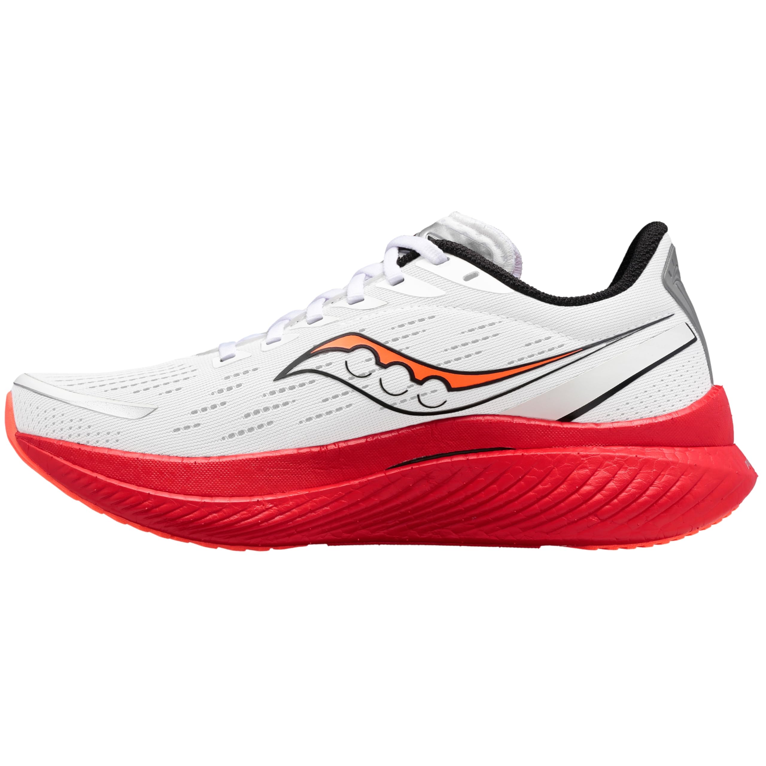 Saucony Women's Endorphin Speed 3 Sneaker, White/Black/Vizi, 10 Image