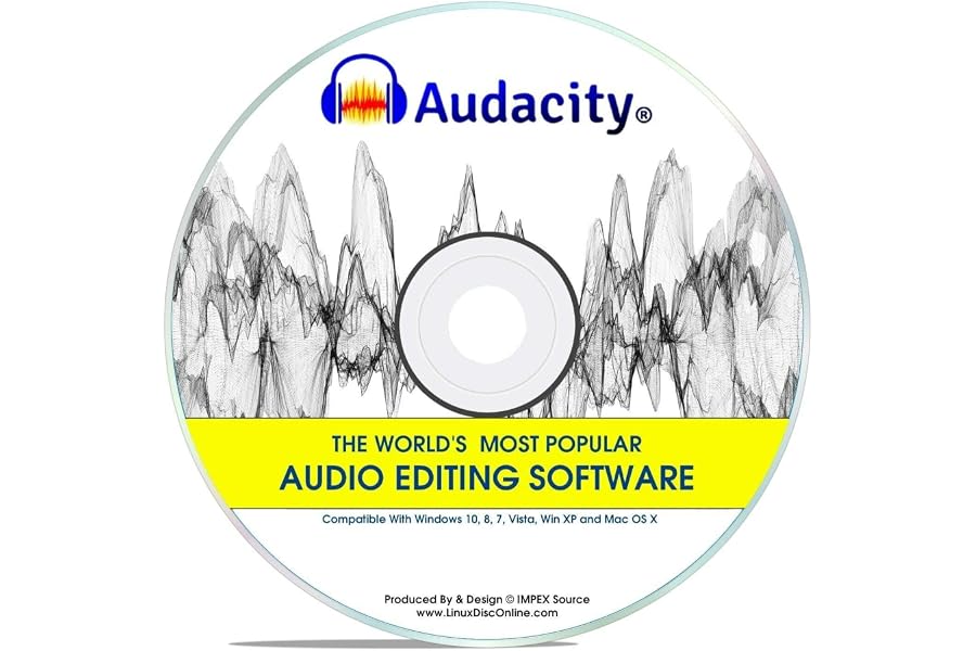 Audacity® Newest Version Professional Pro Audio Music Editing Recording Software Win 10,8,7,*Vista* And XP Mac OS X Linux