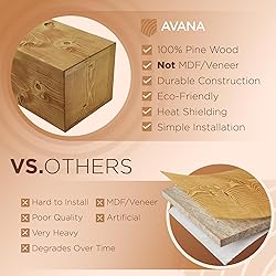 Avana Rustic Fireplace Mantle Shelf 60 Inches