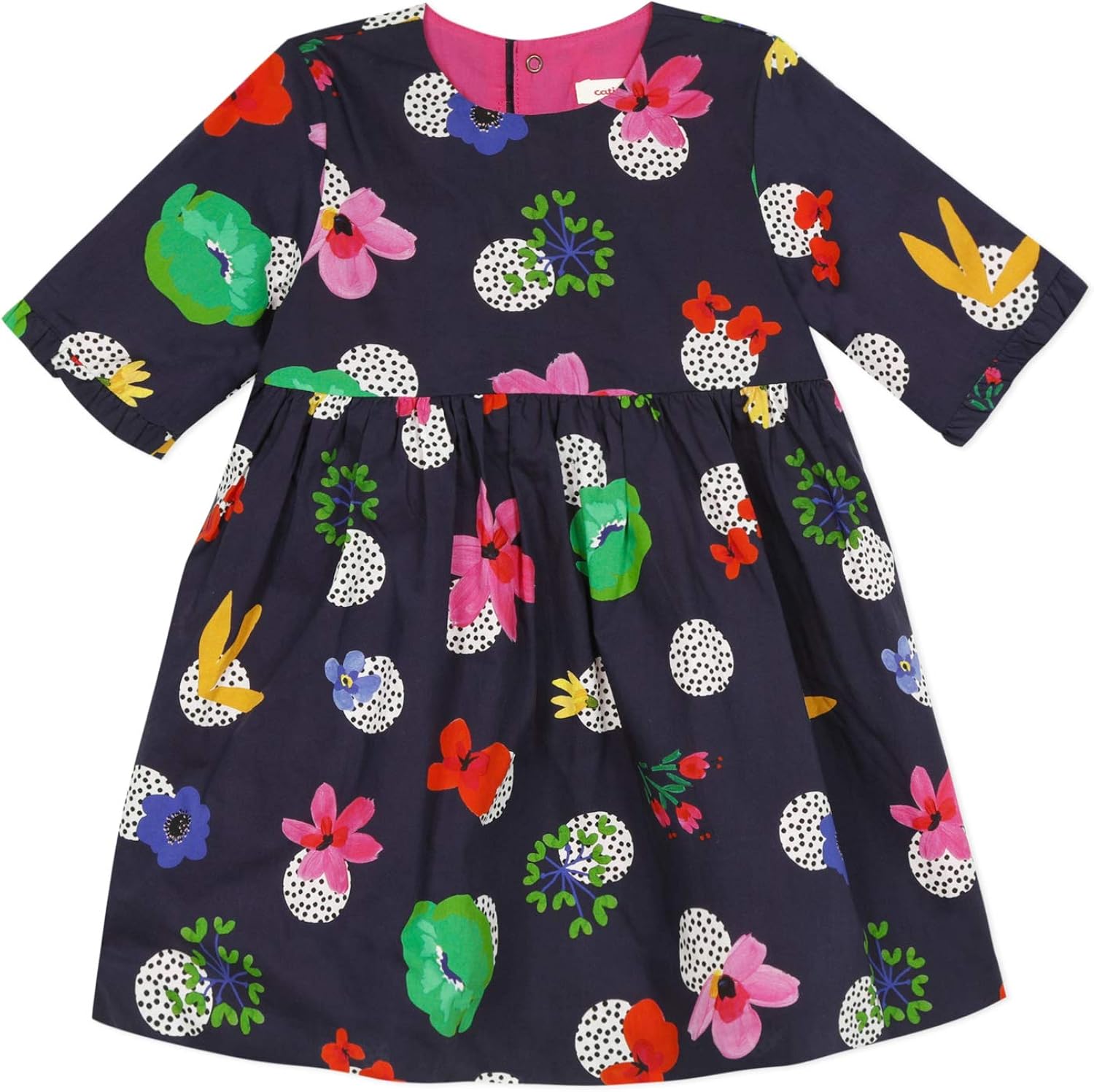 Robe De Fille Catimini Habillée Noir Et Or, Taille 10 Ans - Comme Neuve, Portée 1 Fois