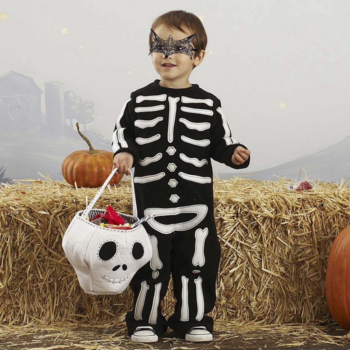 Coxeer 15 PCS Black Lace Mask Masquerade Mask Party Ball Dress Masks Costume Halloween Mask