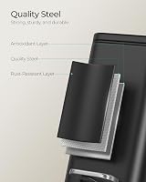 SONGMICS Narrow Pedal Bin with Soft Close Lid 10 L Black LTB561B10 view 6