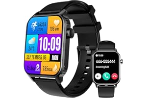 PJYUBVOR Smart Watch for Men Women(Answer/Make Call), 1.83" Smartwatch Fitness Tracker with Heart Rate/Sleep Monitor, SpO2, Pedometer - 100+ Sport Modes Activity Tracker for Android iOS Phones
