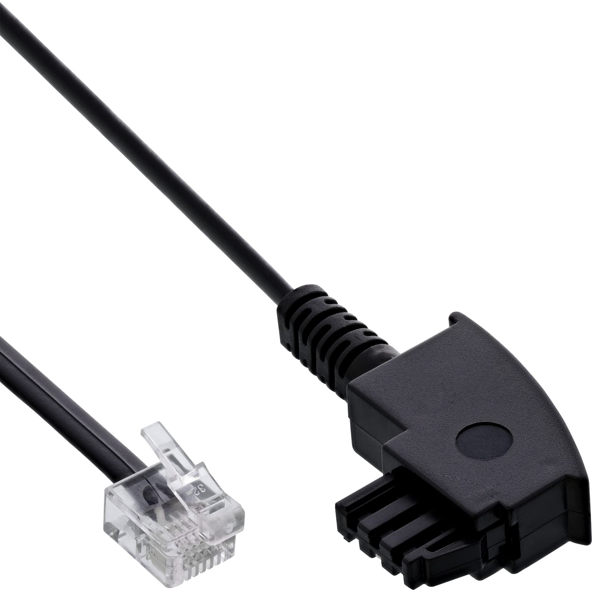 InLine 18602 TAE-F Cable for DSL Splitter TAE-F Male to Western 6/2 DEC Male 2 m