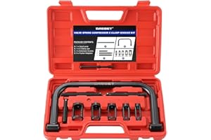 DASBET Valve Spring Compressor C Clamp Service Kit Valve Spring Removal Tool with C Clamp for ATV, Car, Motorcycle, Small Engine Vehicle Equipment
