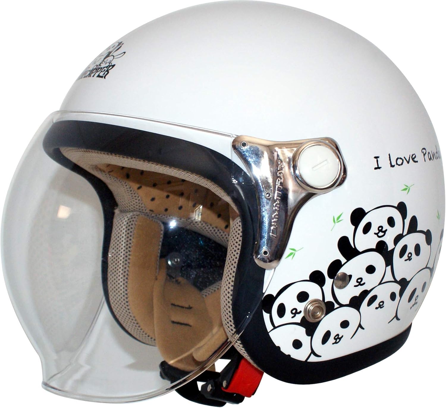 Amazon ダムトラックス Dammtrax バイクヘルメット ジェット Carina カリーナ White Panda ホワイト パンダ レディースフリー 57 58cm ジェット 車 バイク