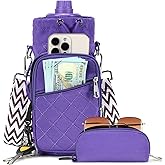 AGLOD Water Bottle Carrier Bag with Strap, Water Bottle Holder Crossbody Bags for Women Men for Walking, Hiking,Cycling