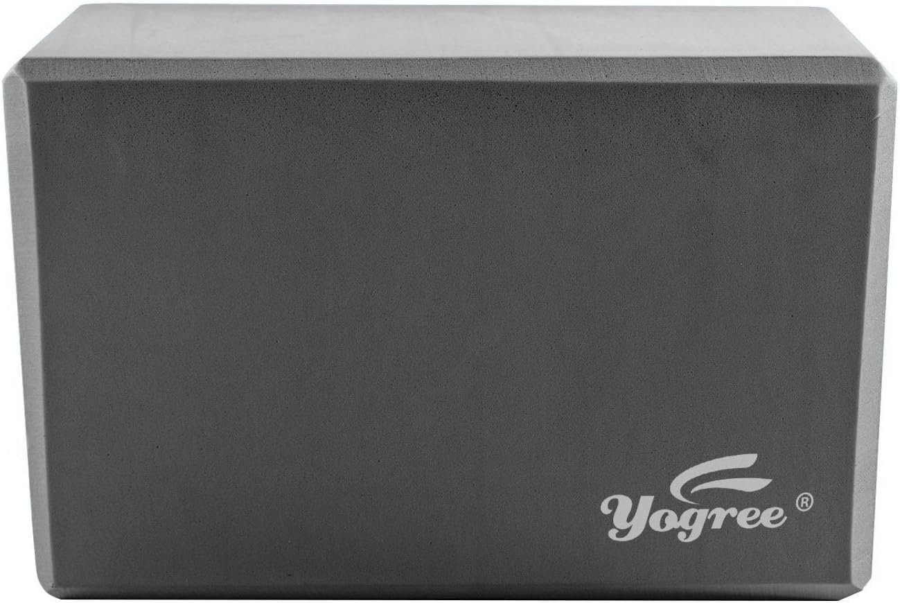 yogree Yoga Blocks, 9"x6"x4" - High Density EVA Foam Brick Provides Stability Balance & Support, Improve Strength and Deepen Poses - Great for Yoga, Pilates, Workout, Fitness & Gym