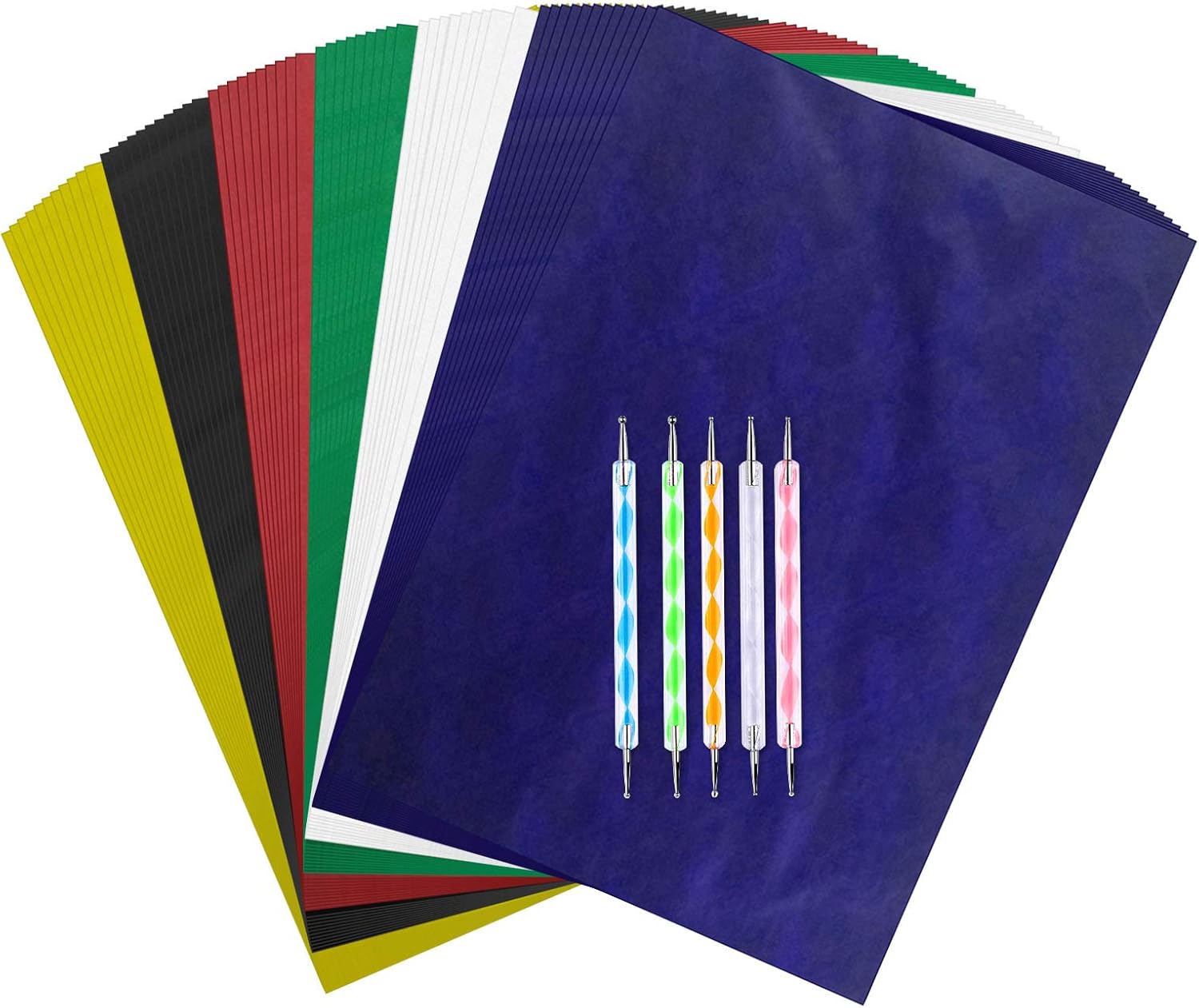 90pcs A4 Transfer Paper Tracing Paper Carbon Copy Paper with 5pcs