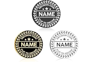 Personalized Custom Coin With Logo Name, Decision Token for Coworker Company Business, Flip to Decide, Challenge Coin for Clu
