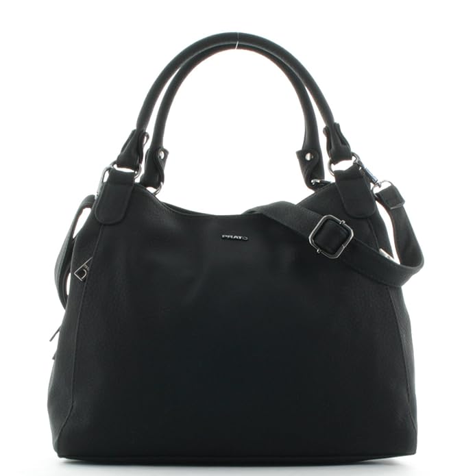 Prato Shopper 3 große Fächer Schwarz