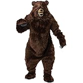 California Costumes: Deluxe Grizzly Bear Costume with Moveable Jaw Mask