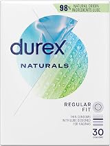 Durex Naturals Thin Fit Condoms 30 Pack with Water Based Lube 56mm view 2