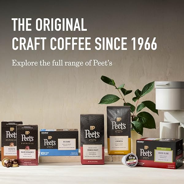 PEET’S COFFEE, MEDIUM ROAST GROUND COFFEE, 100% ARABICA COFFEE – OFF THE GRID BLEND 10.5 OUNCE BAG
