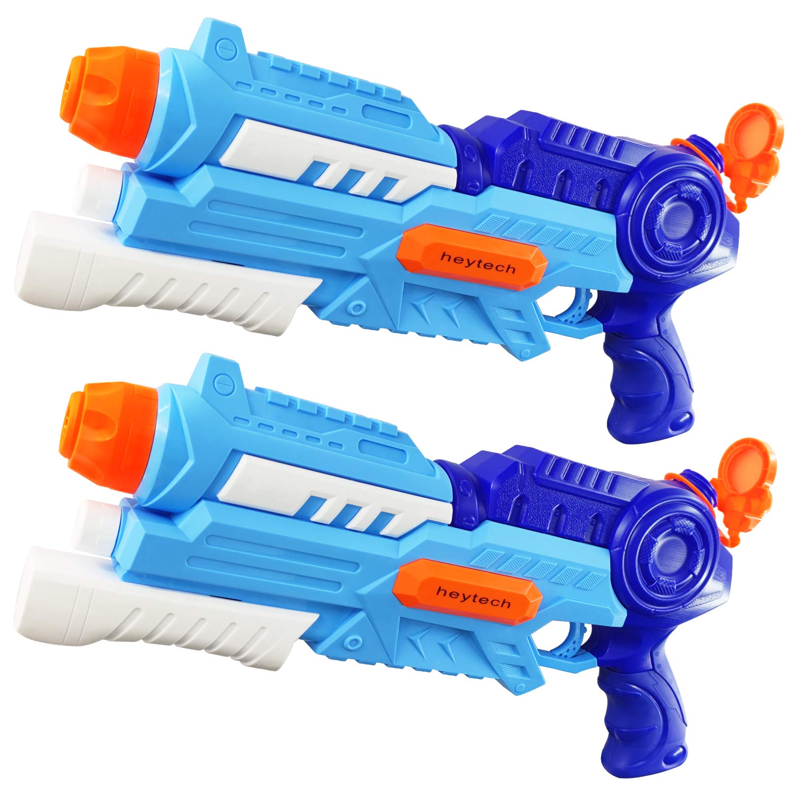 heytech 2 Pack Super Water Gun Water Blasters 1200CC High Capacity Water Soaker Blaster Squirt Toys Swimming Pool Beach Sand Water Fighting Toy