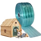 Dog Door Replacement Flap,Vinyl Strip for DIY Doghouse Entry Door Cat Door | 7.1 in x 4.9ft Transparent Door Replacement Flaps for Dog House,Easy to Cut &amp; Install,for DIY Cat Dog Door