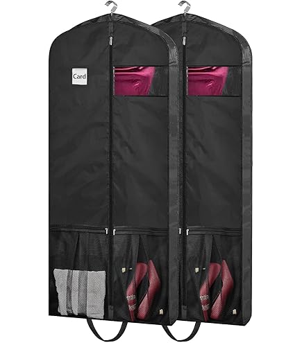 Amazon.com: Luxury On the Go Long Formal Dress Bag  54" Hanging Garment Bag  for Dresses, Prom & Bridesmaid Long Garment Bags for Hanging Clothes  Lightweight & Tear-Resistant with Clear ID Window