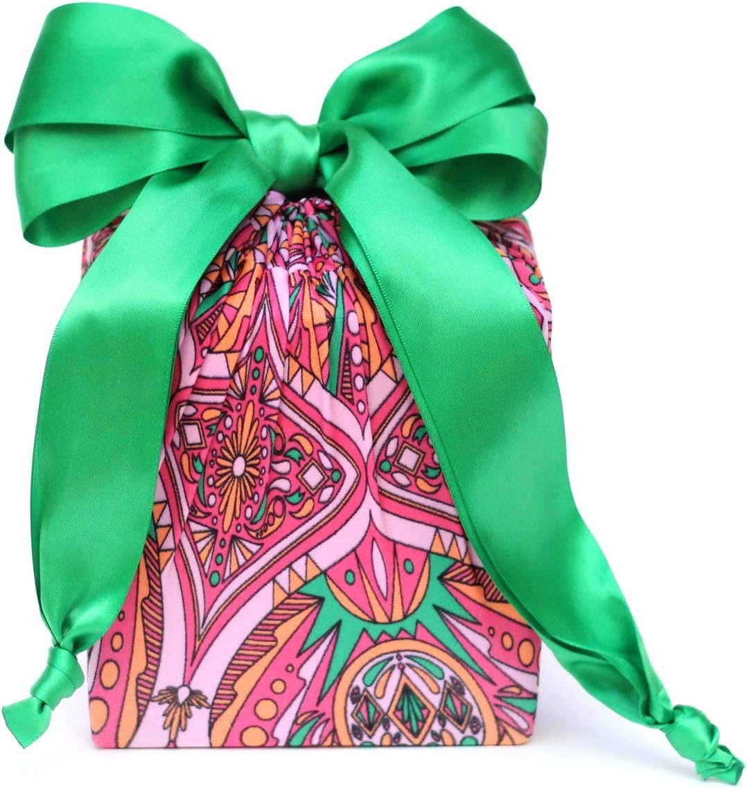 Lilywrap Reusable Gift Wrap - Pink Paisley