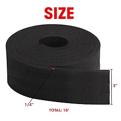 Neoprene Foam Strip Roll by Dualplex, 3" Wide x