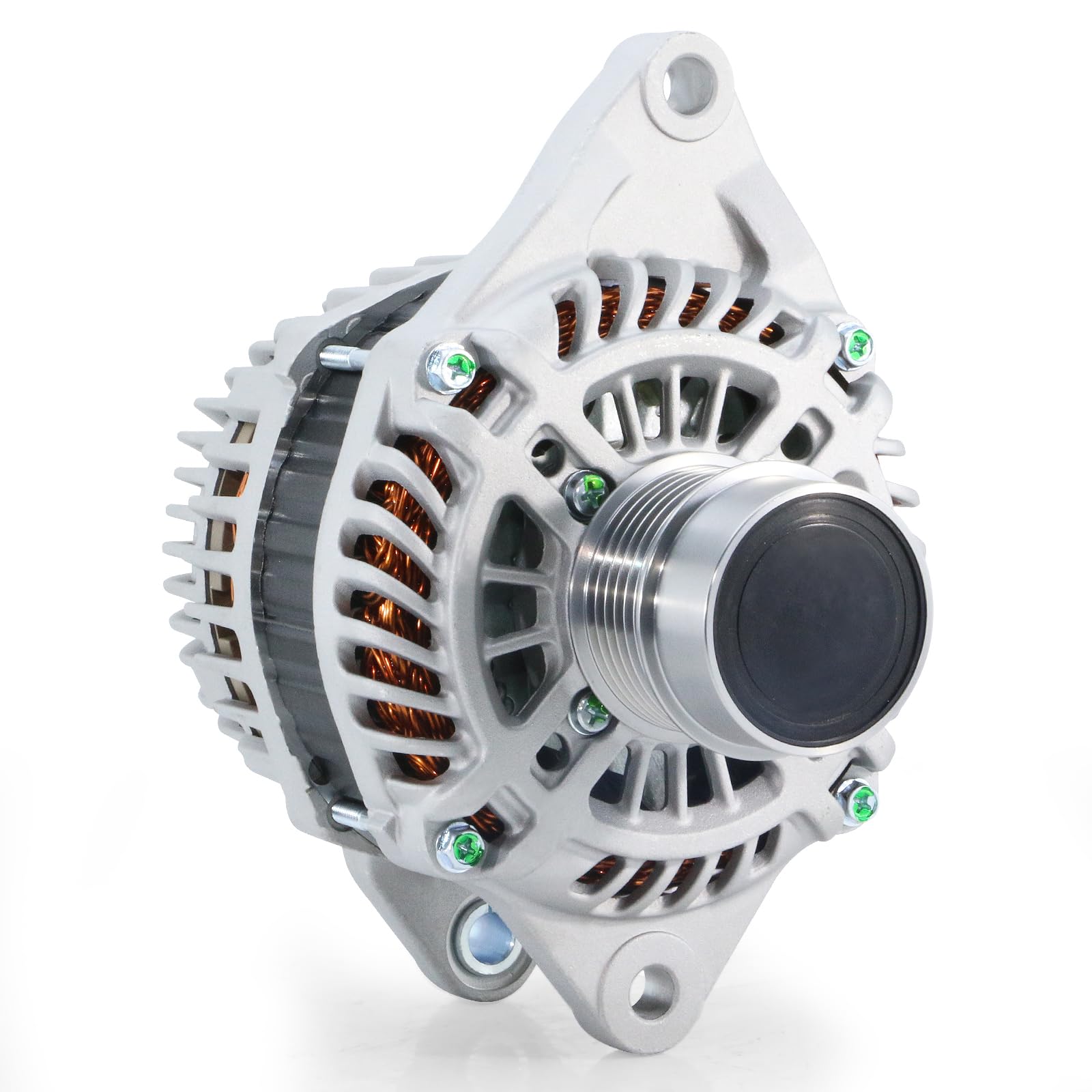 Photo 1 of 11231N New Alternator Fit for 2011-2013 Chrysler 200, 2007-2010 Sebring, 2007-2012 Dodge Caliber, 2008-2013 Avenger, 2007-2017 Jeep Compass Patriot, 2.4L 2.0L 1.8L 115A 12V CW Replace AMT0194 VMT0194
