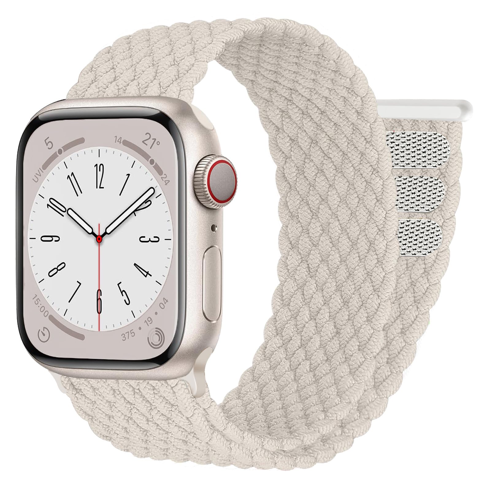 Braided Strap for Apple Watch Straps 45mm 44mm 42mm 46mm 41mm 40mm 38mm Women/Men,Stretchy Elastic Sport Solo Loop Bands for Apple Watch Ultra 49mm iWatch Series 10/9/8/7/6/5/4/3/SE