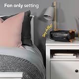 Russell Hobbs 1.8kW Electric Heater Retro Wood Effect Black RHRETHFH1001WDB view 5