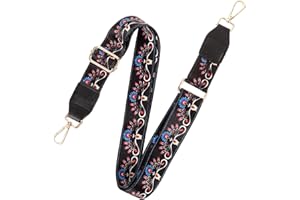 ibasenice Banjo Strap Guitar Strap Vintage Pattern Adjustable Banjo Shoulder Strap Belt Guitar Strap
