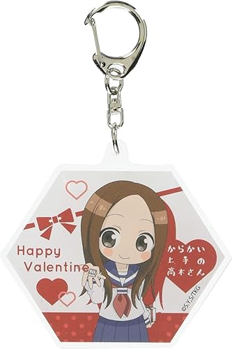 Amazon からかい上手の高木さん 04 高木さん 3 バレンタインsd アクリルキーホルダー 6角形 アニメ 萌えグッズ 通販